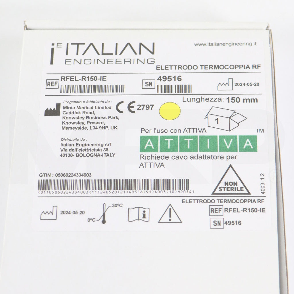 Attiva RF Thermocouple Electrode 150mm RFEL-R150-IE