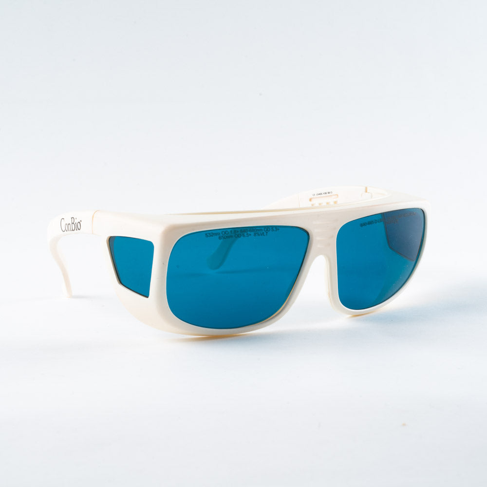 Hoya ConBio Safety Glasses Cyan 532nm OD 1.8+ (PN 312-9276) 650nm OD 6.5+