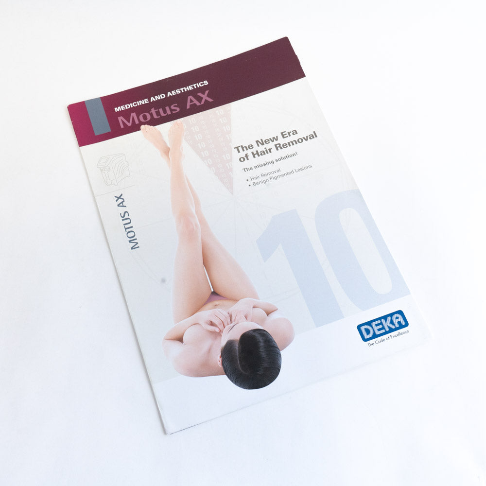 single DEKA MOTUS AX Handpiece System Information Marketing Booklet