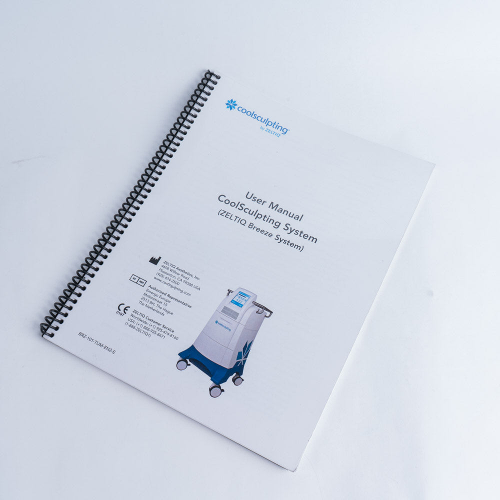 Cool Sculpting Zeltiq Breeze System CoolSculpting User Operator Manual