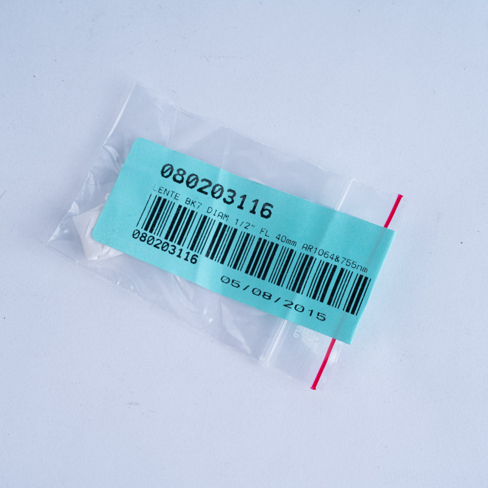 DEKA BK7 40mm Lens Replacement - Diam 1/2" FL - AR1064 & 755nm - 080203116