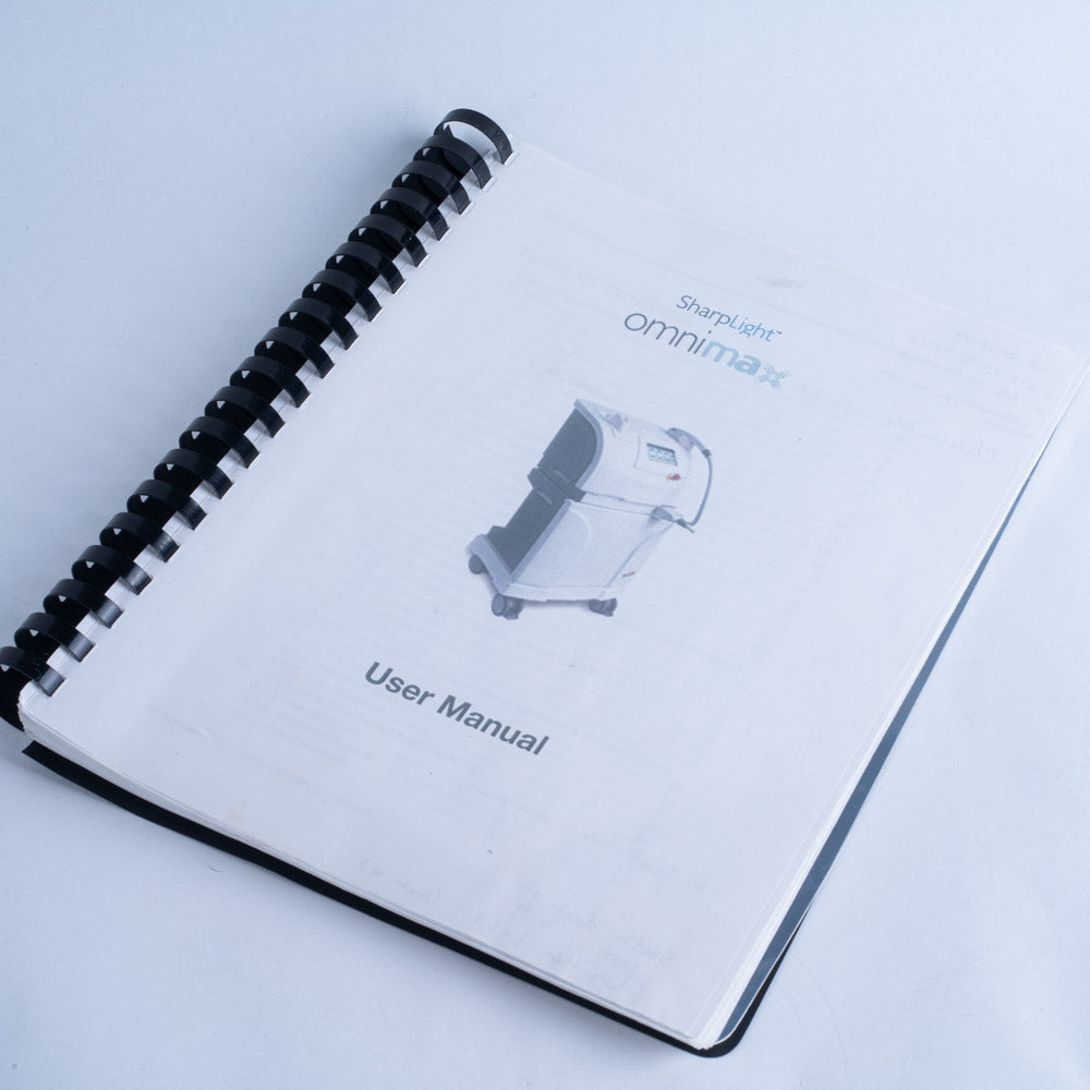 SharpLight Omni Max - USER MANUAL - MRK-0027- Rev 2.0 Instructional Book