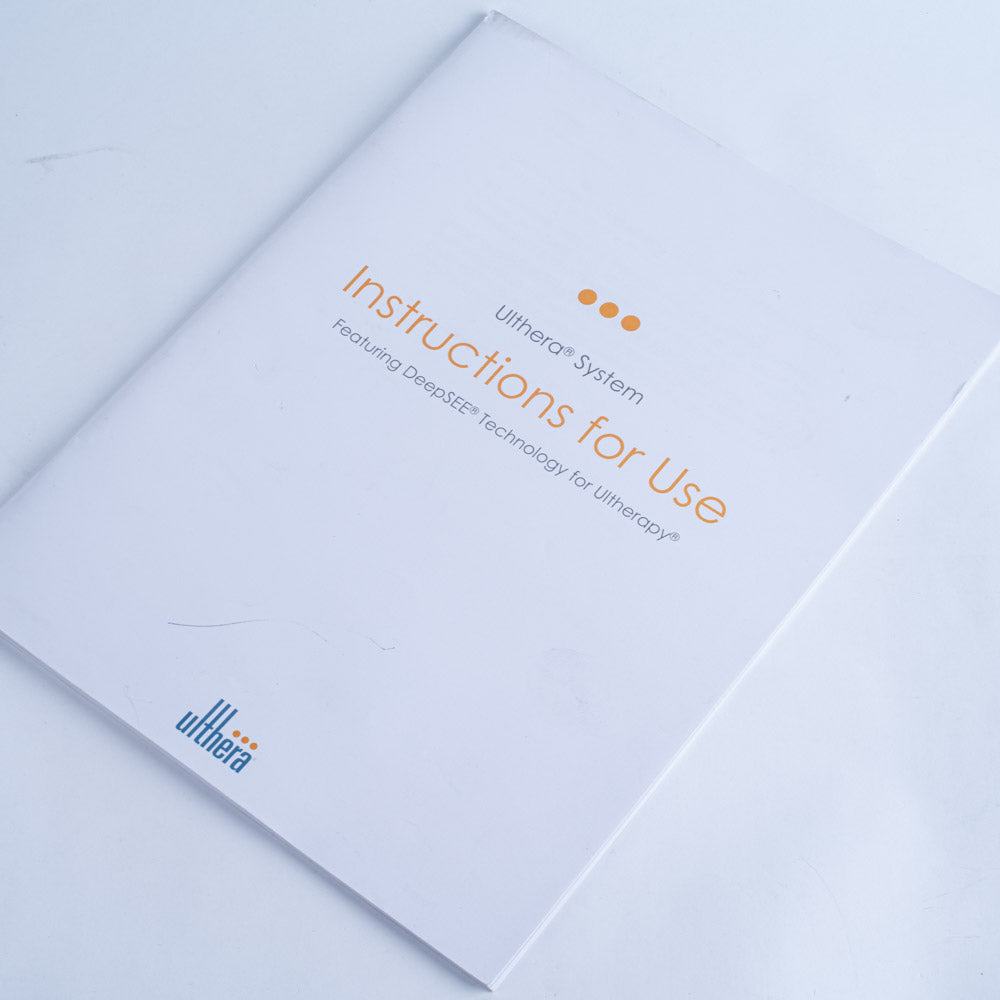 Ulthera Ultherapy DeepSEE System Instructions for Use - 56 Page Manual - 1002539IFU Rev B