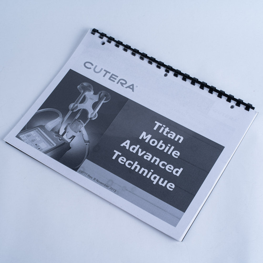 Cutera XEO Titan Mobile Advanced Treatment Techniques D0777 Rev B Booklet