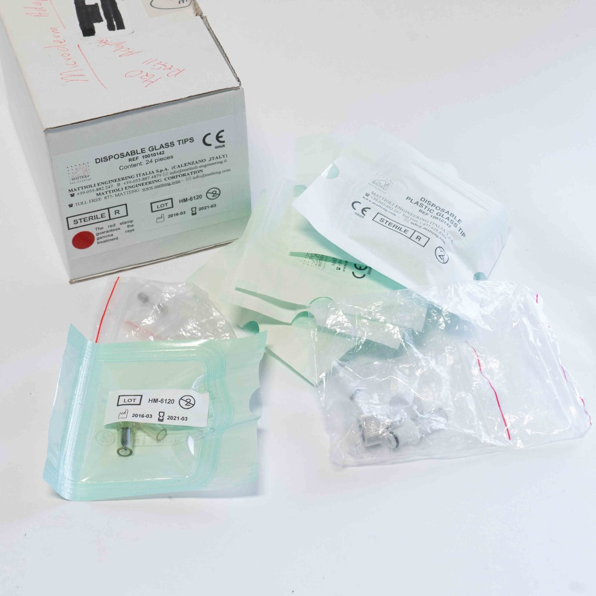 Mattioli Engineering - Disposable Glass Tips REF 10010142 (Qty 7)