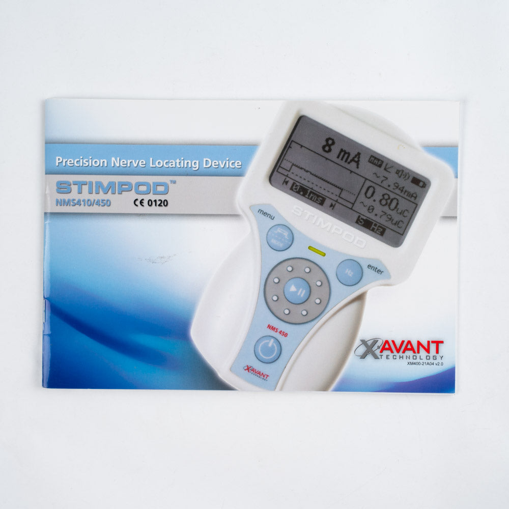 XAvant STIMPOD Precision Nerve Locating Device USER MANUAL - PN: NMS410/450