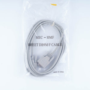 Chiller Data Cable DB9M/F MEC-10MF 10' 9-Pin Male to Female Connector NEW