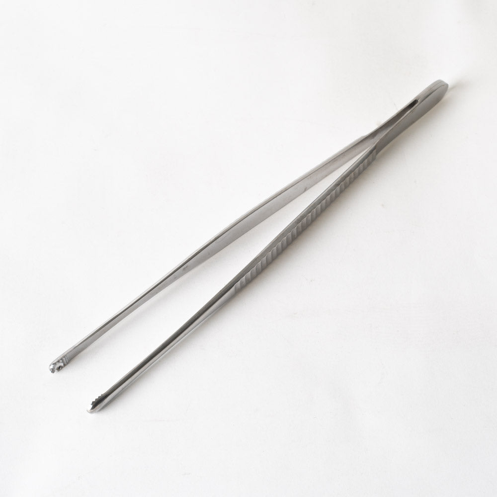 Miltex 6-144 LARGE 8" inch Stainless Steel Toothed Tip Tissue Tweezers