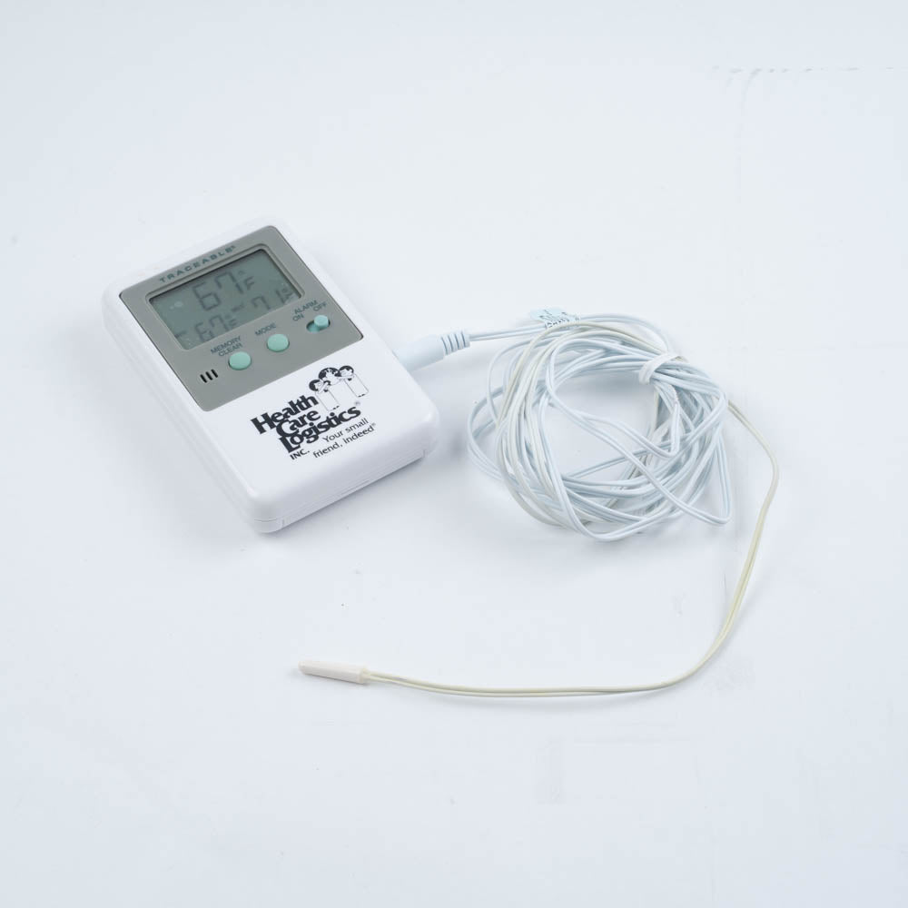 Health Care Logistics Traceable Refrigerator/Freezer Alarm Thermometer