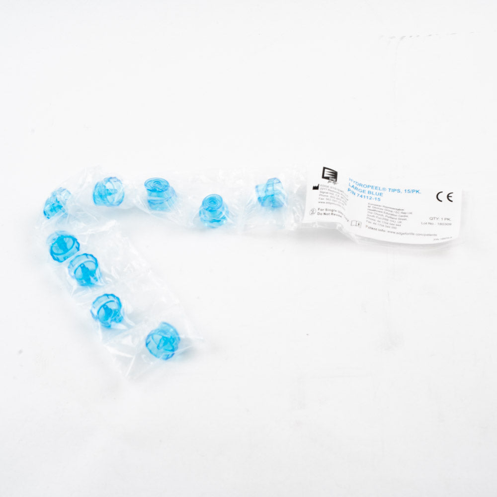 Edge Systems Hydropeel Tips 9/PK Large Blue P/N 74112-15 - Single Use