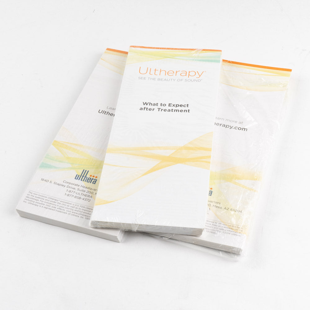 Ultherapy Ulthera - "What to Expect After Treatment" Patient Take home Brochure (Qty 123)