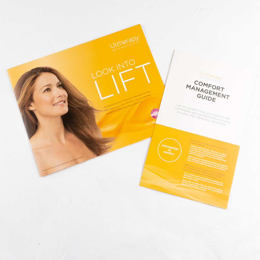 Ultherapy Look into Lift Treatment & System Info Book + Comfort Management Guide