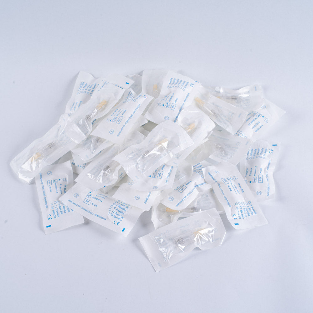SkinStylus Silver Microneedle Pen Needles 12 Point Micropigmentation Tips (x19)