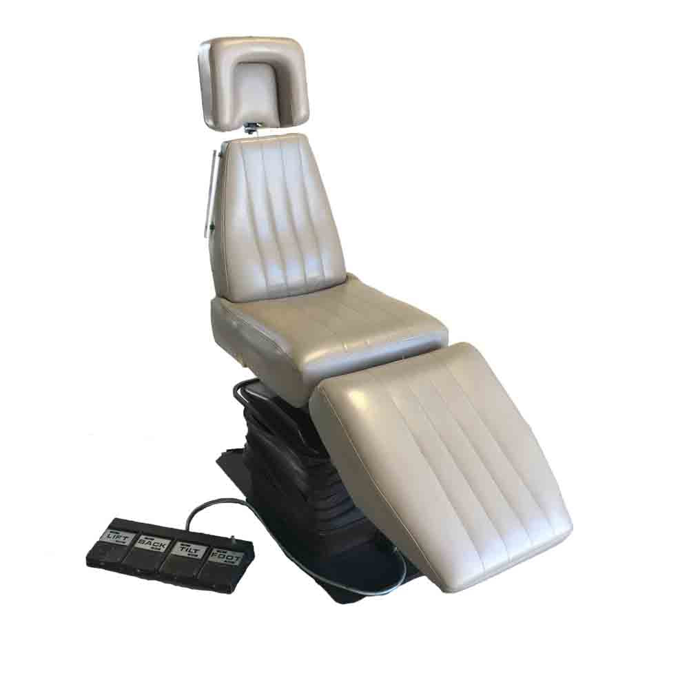 DMI 219A1B Beige Electronic Adjustable Clinic Exam Chair with Foot Controller