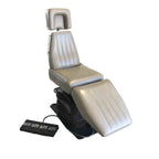 DMI 219A1B Beige Electronic Adjustable Clinic Exam Chair with Foot Controller