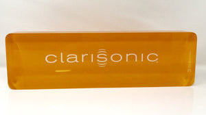 CLARISONIC Skin Cleaning Sonic Marketing Sign Paper Weight Display Acrylic