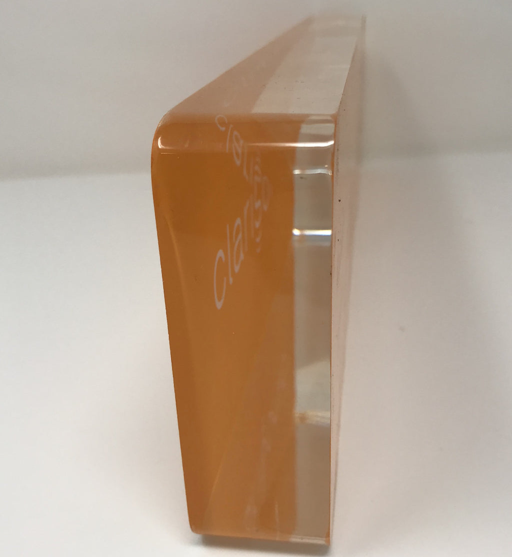 CLARISONIC Skin Cleaning Sonic Marketing Sign Paper Weight Display Acrylic