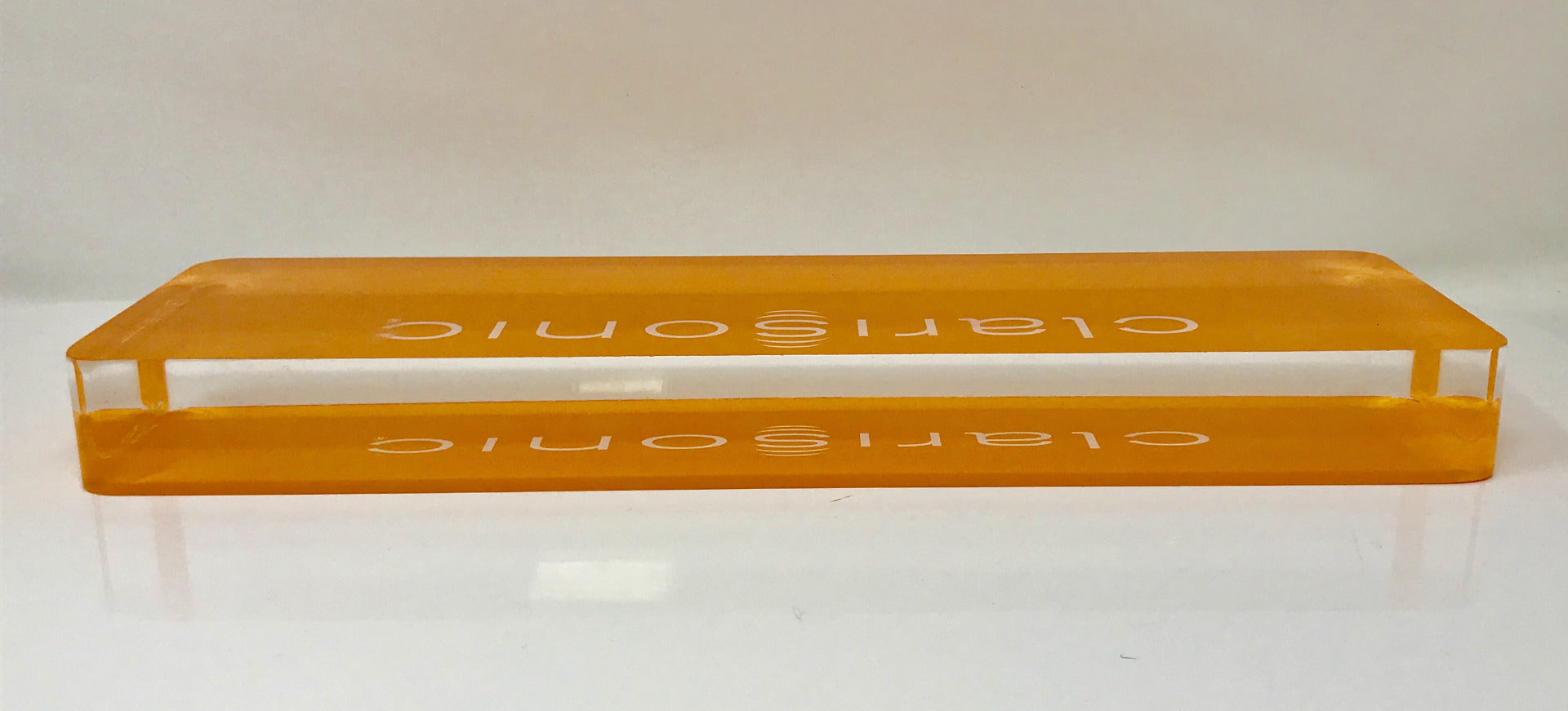 CLARISONIC Skin Cleaning Sonic Marketing Sign Paper Weight Display Acrylic