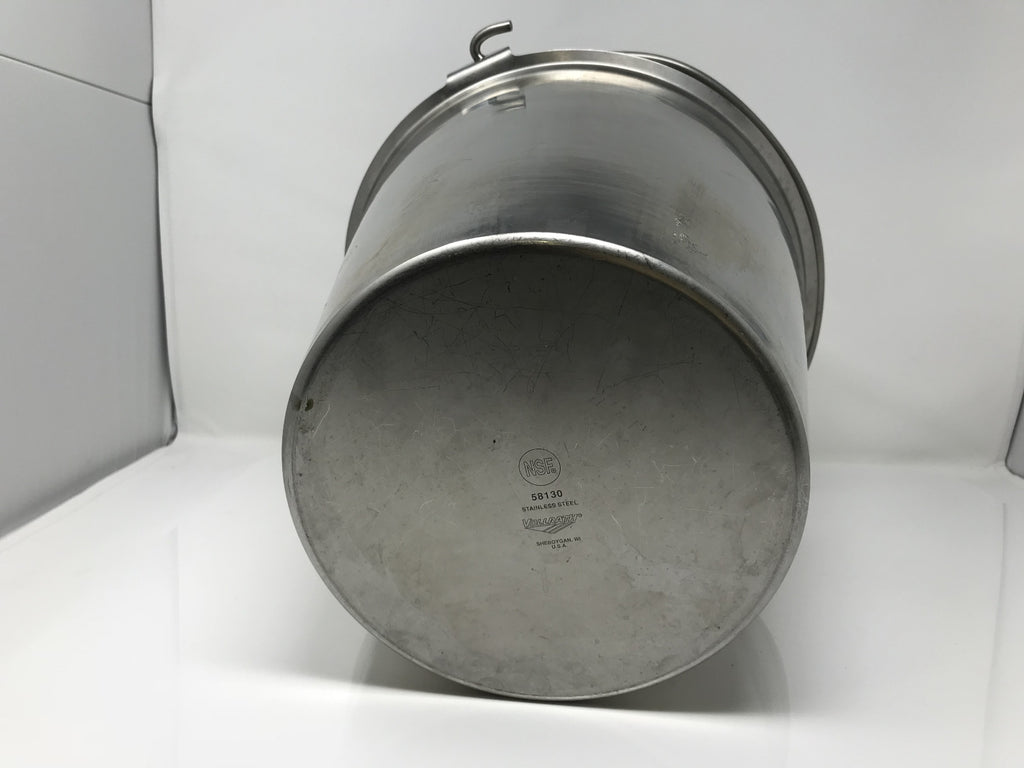 Kick Bucket 12.5 Qt. With Wheels Vollrath 58130 Operation Room Supply Cleaning