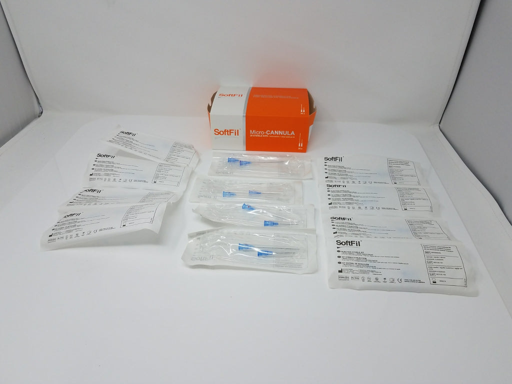 SoftFil Micro Cannula Precision 23G50XL Blunt Tip Hypodermic Needles 12 pks of 2