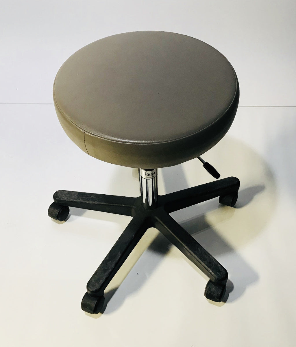 Ritter Stool Air Adjustable 5 Leg Rolling Office Exam Task Chair Padded Seat