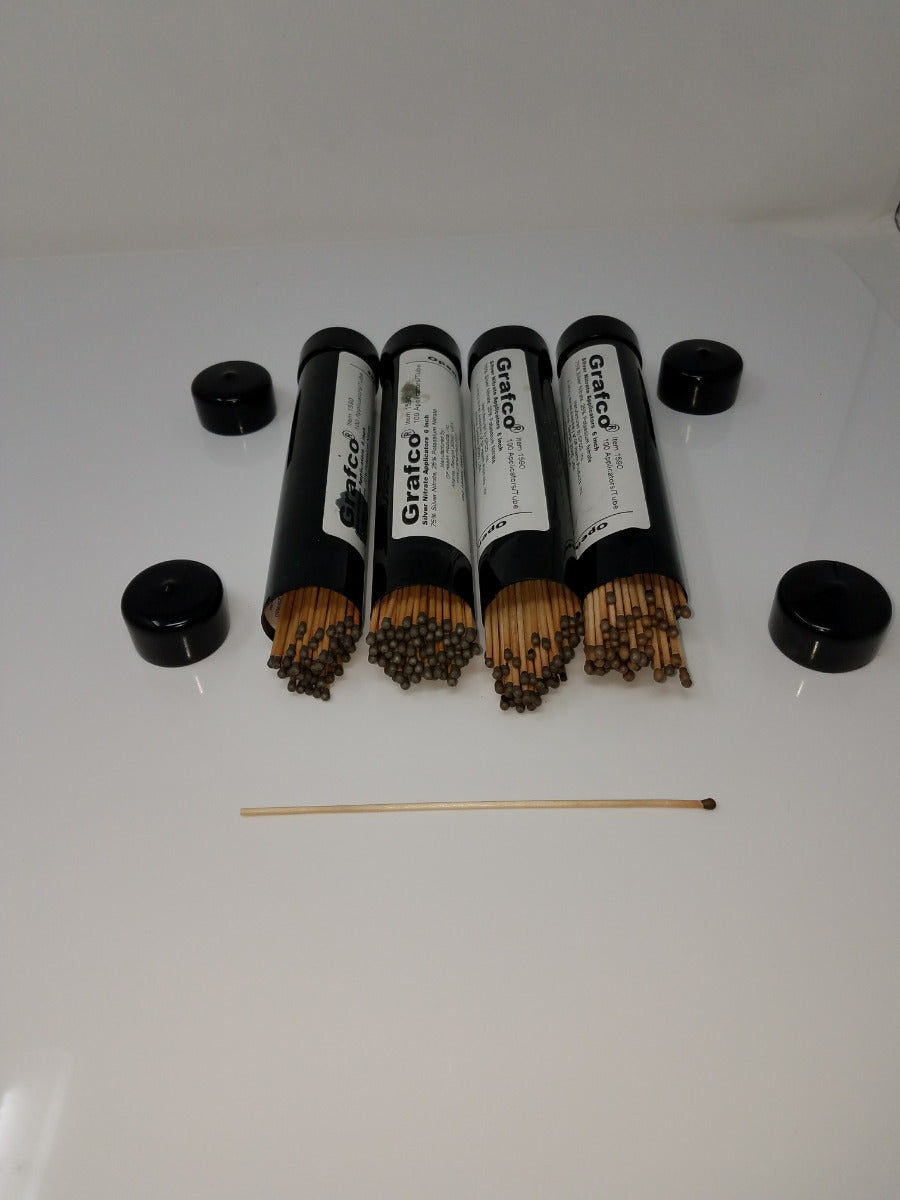 Caustic Pencils Silver Nitrate Applicator Sticks 6 in Grafco Skin Cauterization