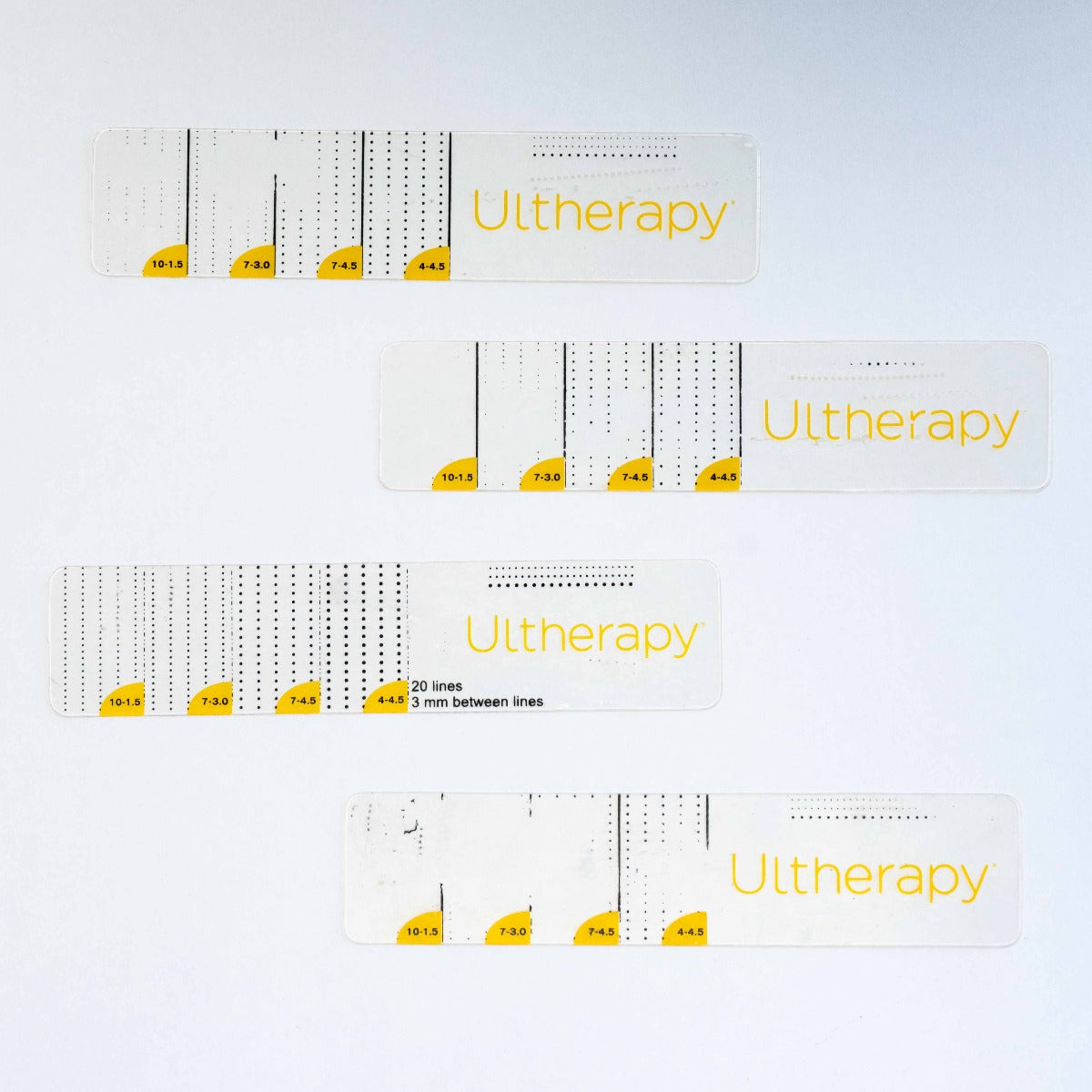 Ulthera Ultherapy Skin Tightening Treatment Planning Card 3mm *LOT OF 4*