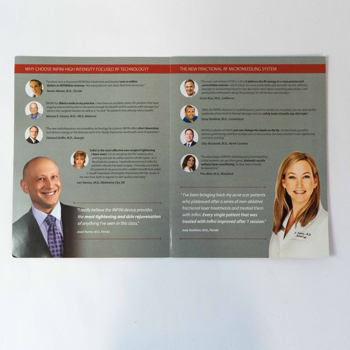 Lutronic INFINI High Intensity Focused RF Customer Testimony & Anecdote Booklet