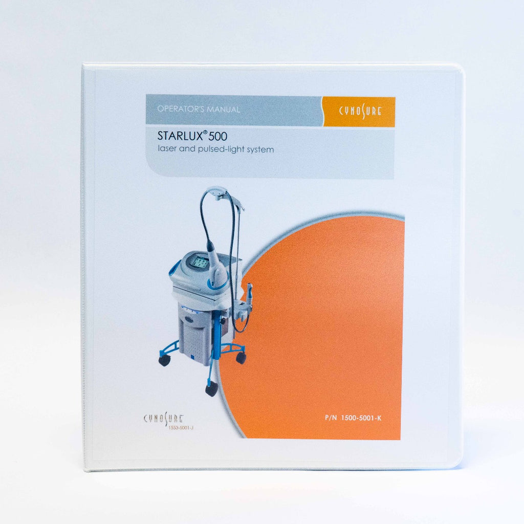 Cynosure Palomar STARLUX 500 Operators Manual - P/N 1500-5001-K *NEW*