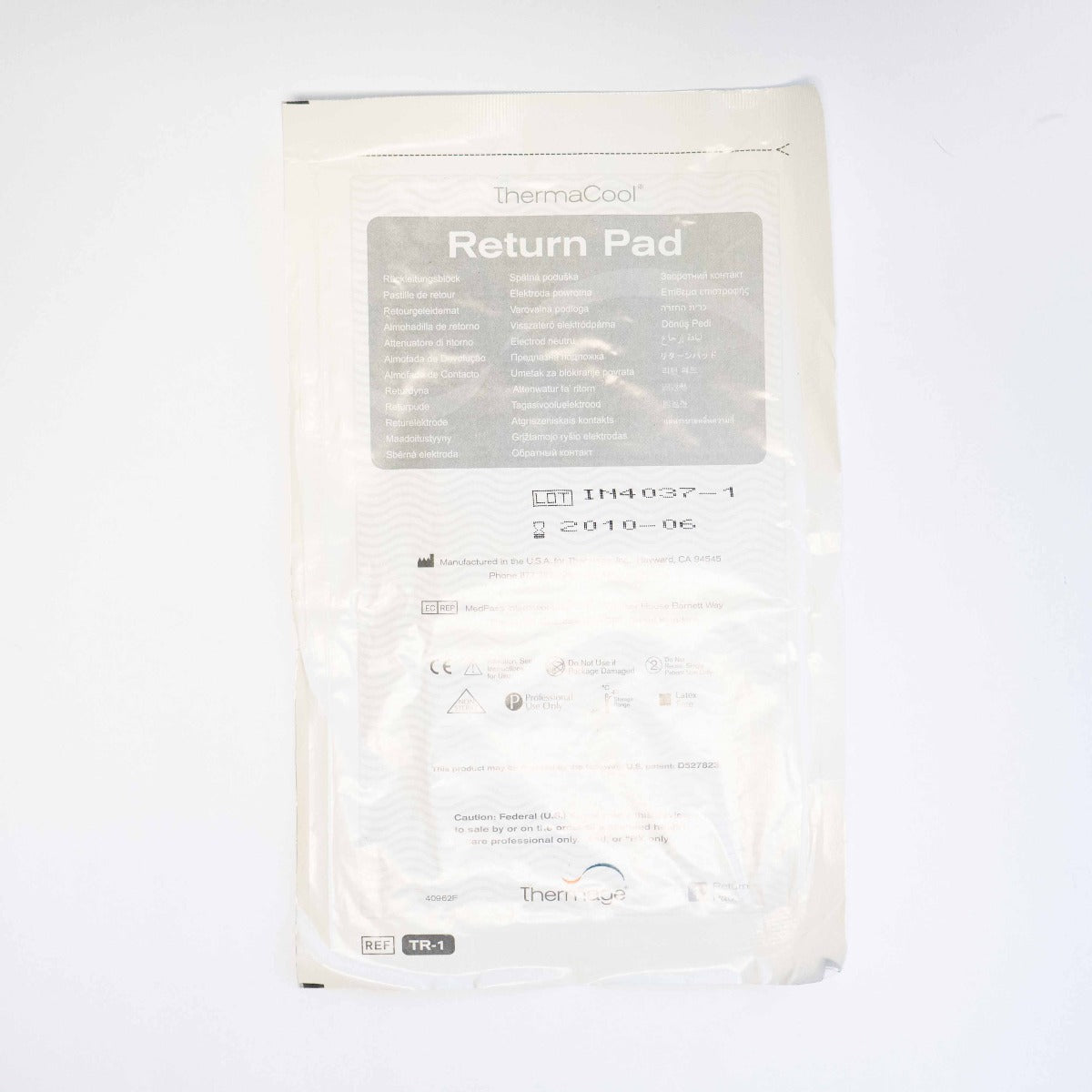 Thermage ThemaCool Return Pads - TR-1 Exp. 2010 - LOT OF 8 PADS