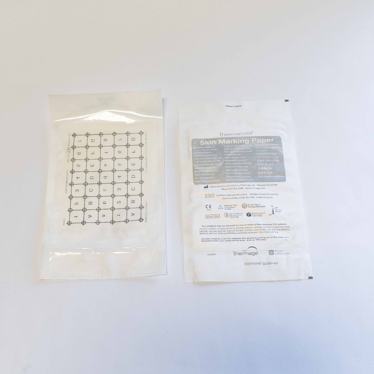ThermaCool 3.00cm² Skin Marking Paper - Thermage TK-3.00 - 10 Single Patient Sets