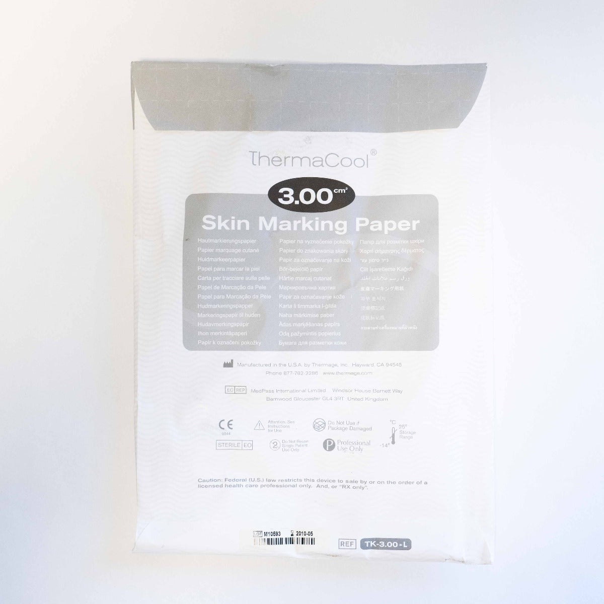 ThermaCool 3.00cm LARGE Skin Marking Paper - tk-3.00-L - 6 Single Patient Sets of 4