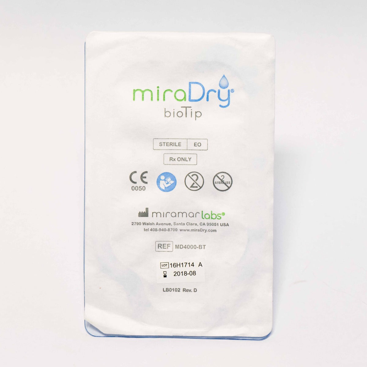 MiraDry BioTip MD4000-BT System Mira Dri Dry Bio Tip Hyperhidrosis - MiramarLabs