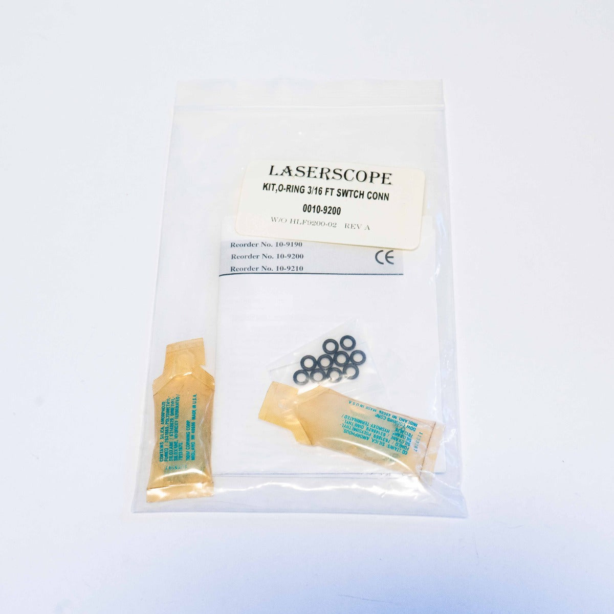 LaserScope - O-RING KIT - 3/16 FT SWTCH CONN 0010-9200 - W/O HLF9200-02 REV A
