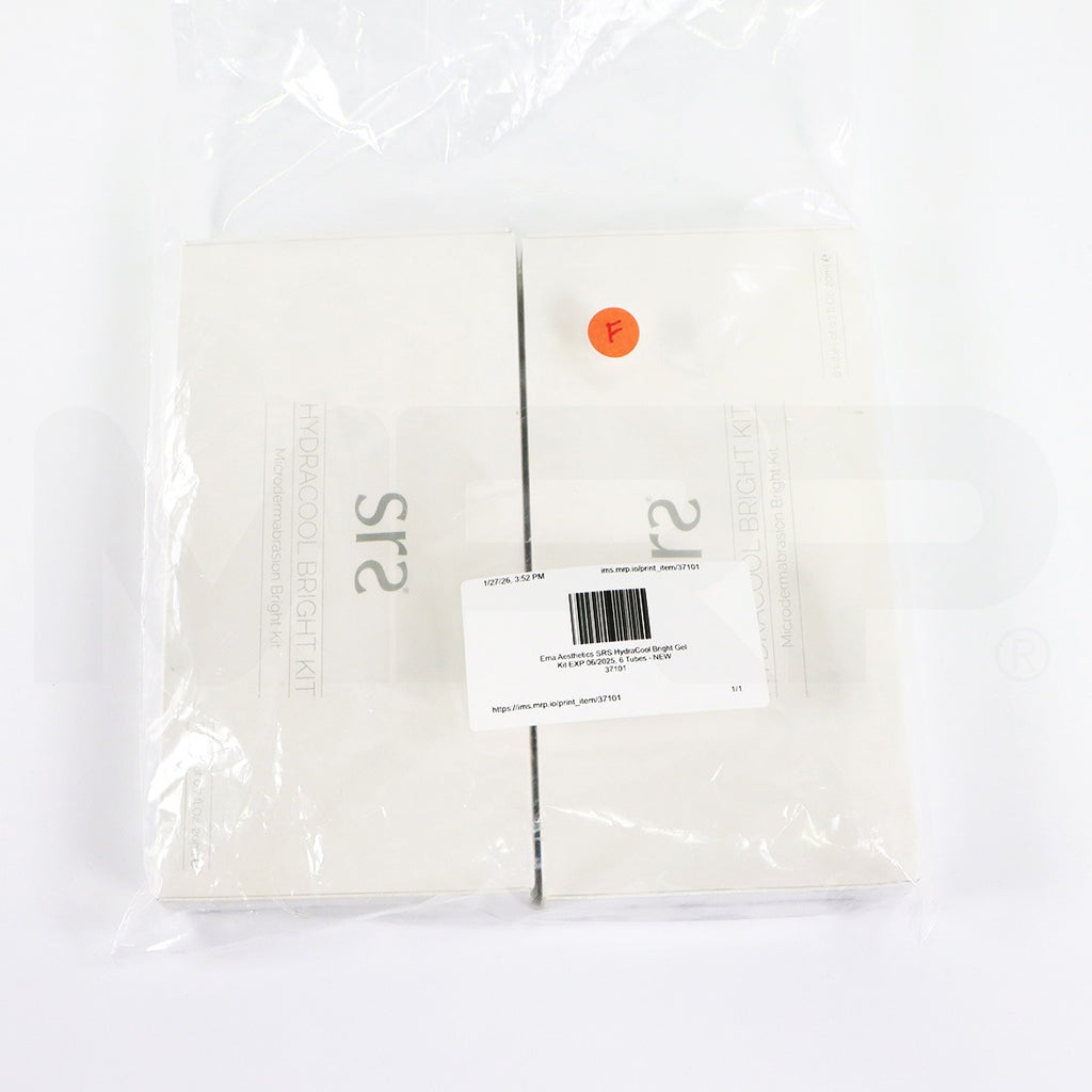 Ema Aesthetics SRS HydraCool Bright Gel Kit EXP 06/2025, 6 Tubes