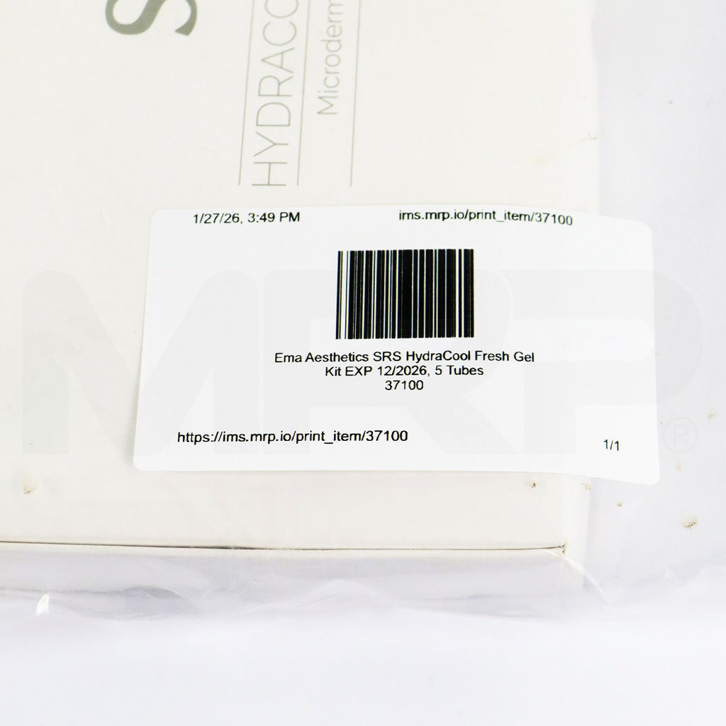Ema Aesthetics SRS HydraCool Fresh Gel Kit EXP 12/2026, 5 Tubes