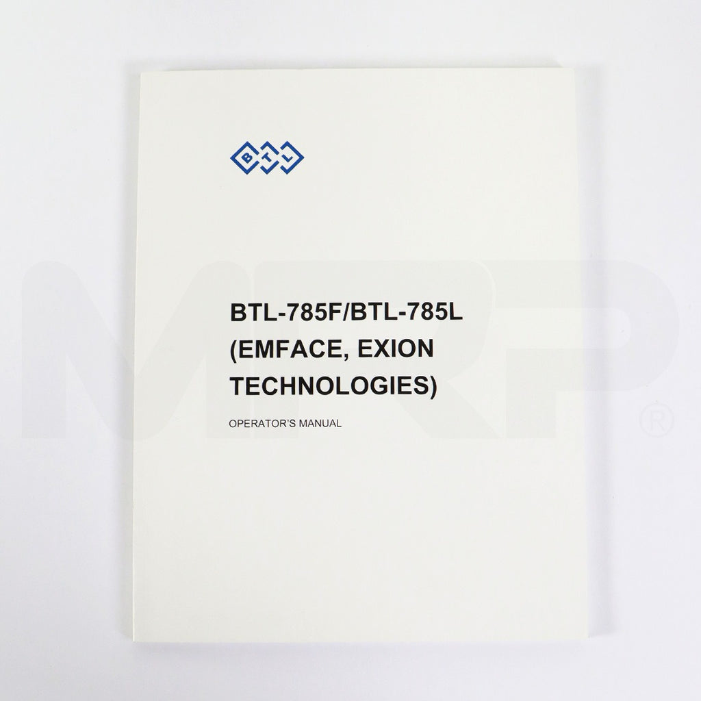 BTL Aesthetics BTL-785F/BTL-785L EmFace & Exion Technologies Operator's Manual