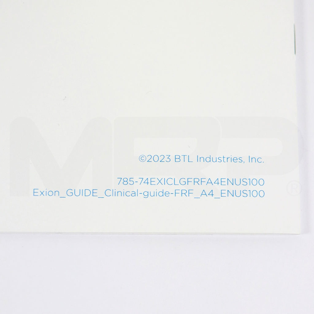 BTL Exion Fractional RF Applicator Clinical Guide Manual