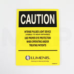 Lumenis Laser Yellow Caution Sign IPL Intense Pulsed Light Wear Eye Protection