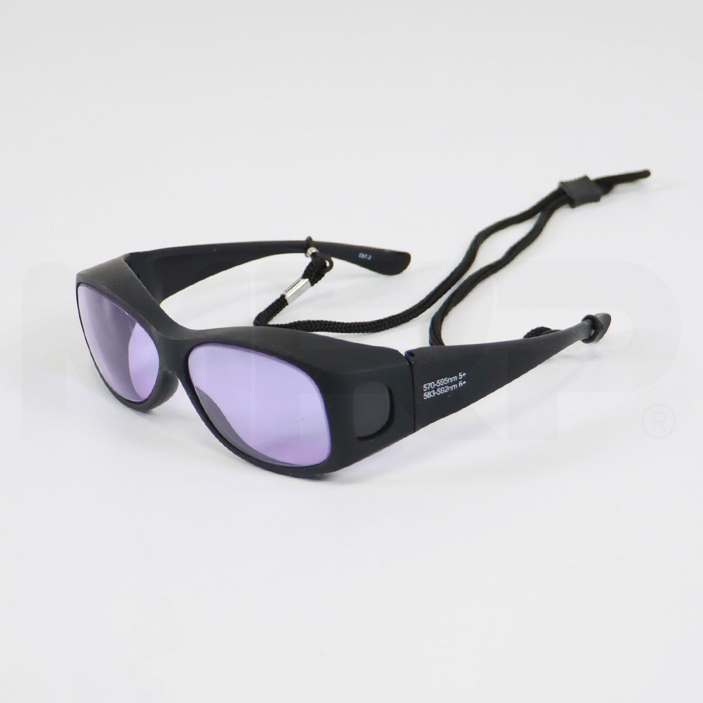 Laser Operator Eyewear Purple Lens Protection Glasses 570-595nm 5+