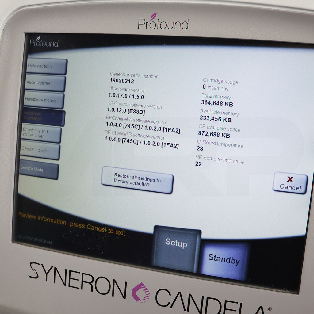2019 Syneron Candela Profound Microneedling RF Skin Tightening SubQ Dermal FG70514