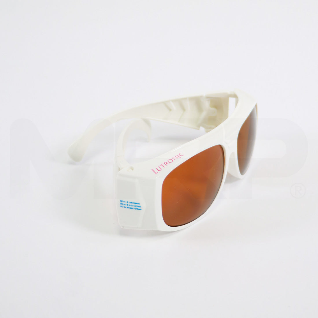 Lutronic OTOS PPE Laser Safety Glasses White Frame Orange Lens 532nm 1064nm OD6