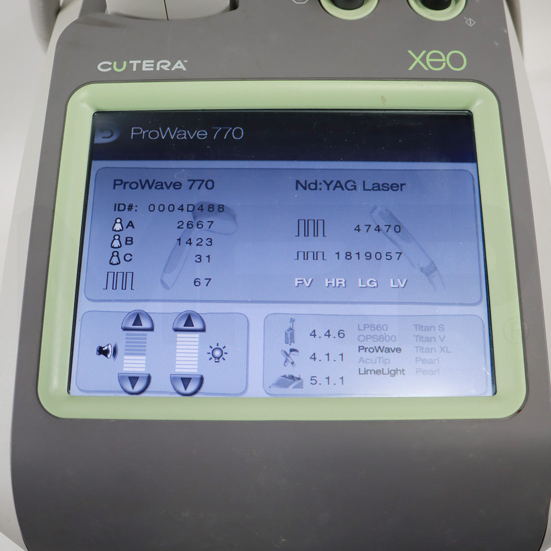 2022 Cutera Xeo Skin Resurfacing Nd: YAG ProWave 770 Prowave LX System