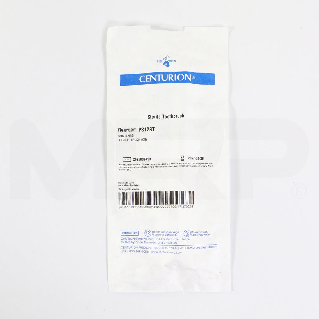 Centurion Sterile System Cleaning Toothbrush EXP 2027, Single