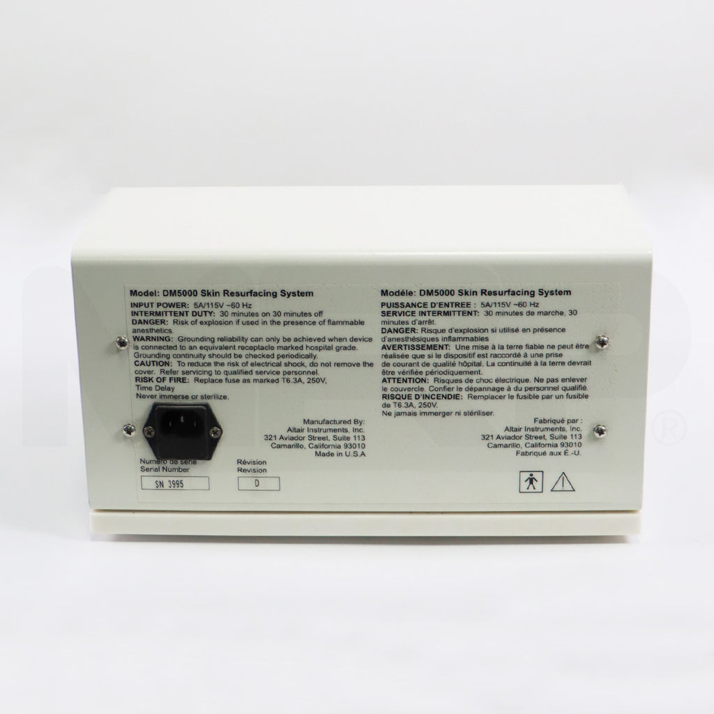 Altair Diamond Tome Vacuum Skin Resurfacing Microdermabrasion System DM5000A Rev D