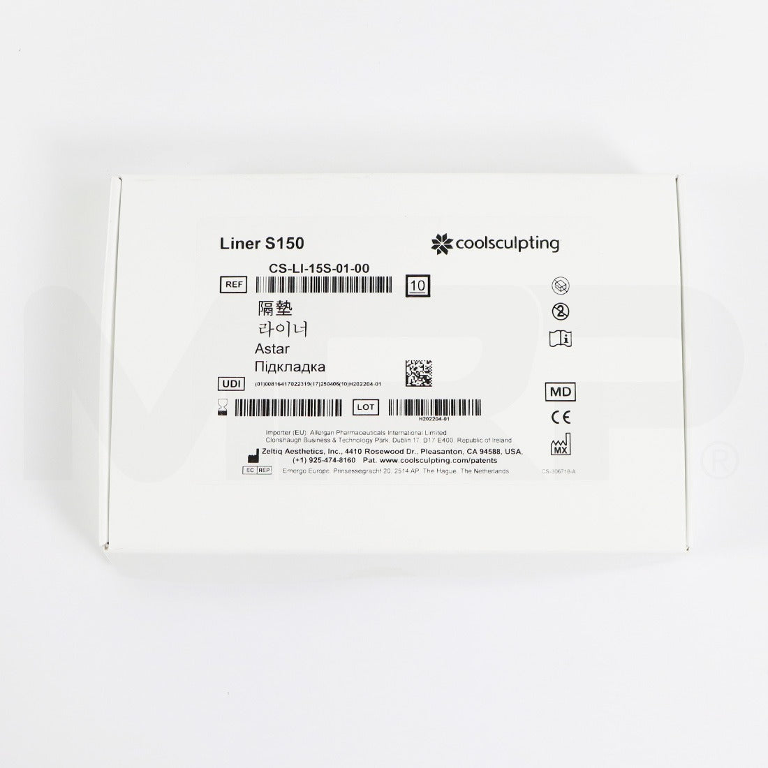 Zeltiq CoolSculpting Liner S150 CS-LI-15S-01-00 10x Pack - Expired