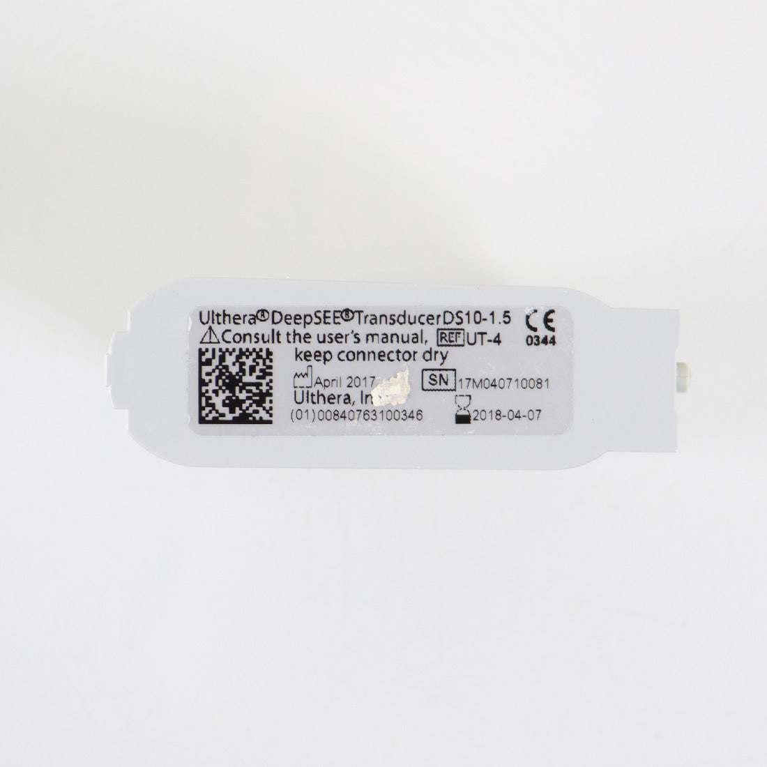 Ulthera DeepSEE DS 10-1.5 Transducer Orange 514 Lines Left of 2400 Exp 04/2018