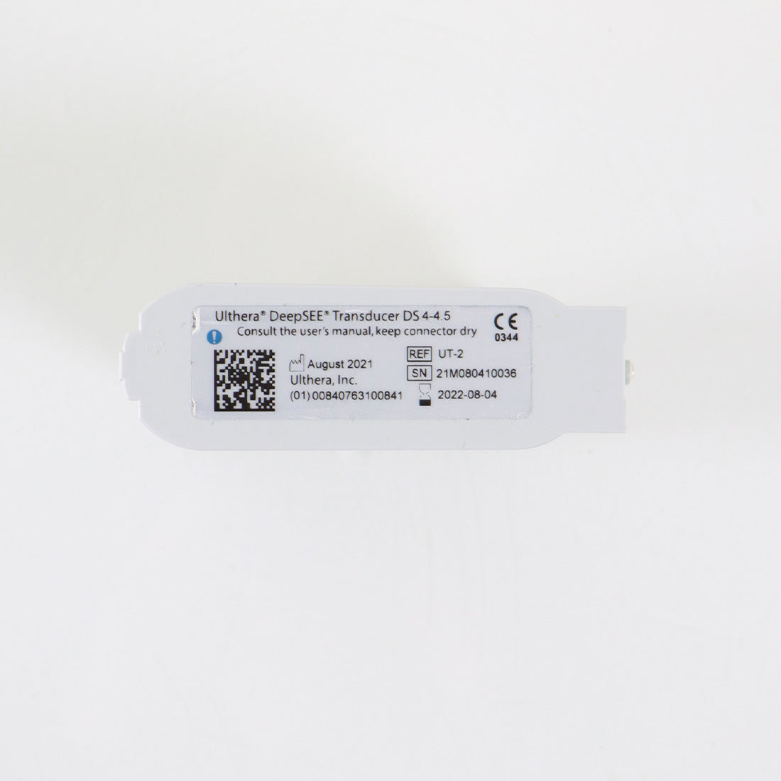 Ulthera DeepSEE DS 4-4.5 Transducer Blue 1210 Lines Left of 2400 Exp 08/2022