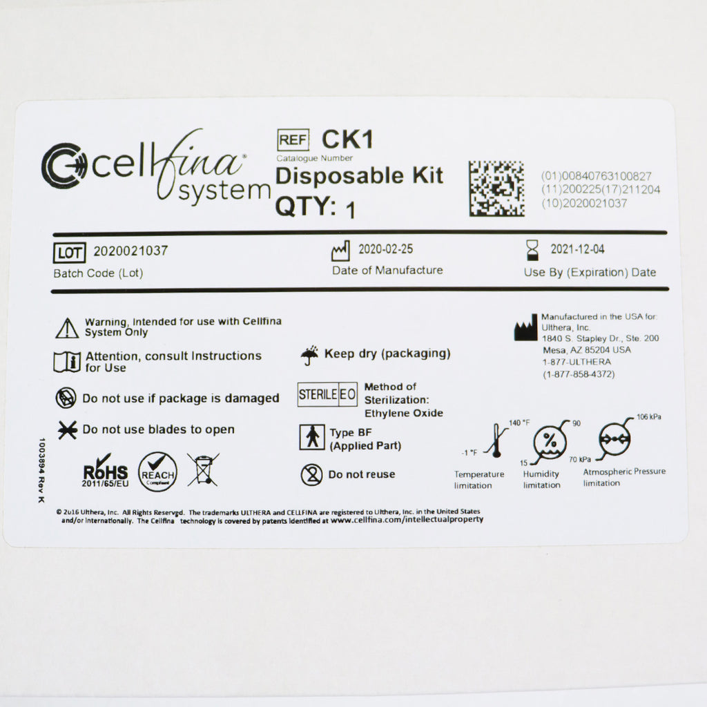 Ulthera Cellfina Cellulite Reduction CK1 Disposable Kit Sterilized 02/2020