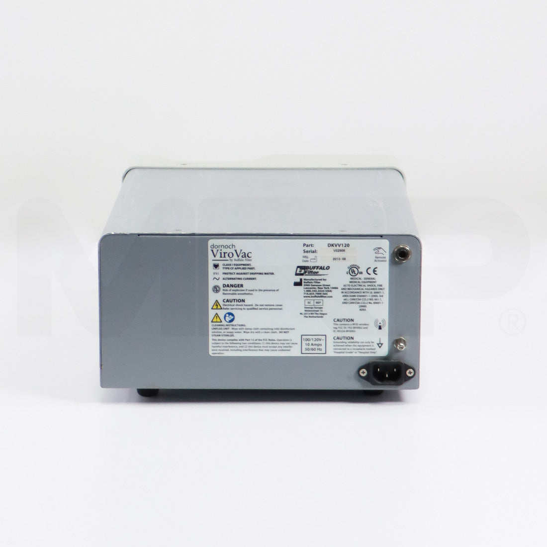2013 Conmed ViroVac DKVV120 Surgical Smoke Evacuator ViroSafe Filter Buffalo Filter